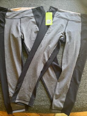 Marika Black and Gray Athletic Leggings 2 Pairs